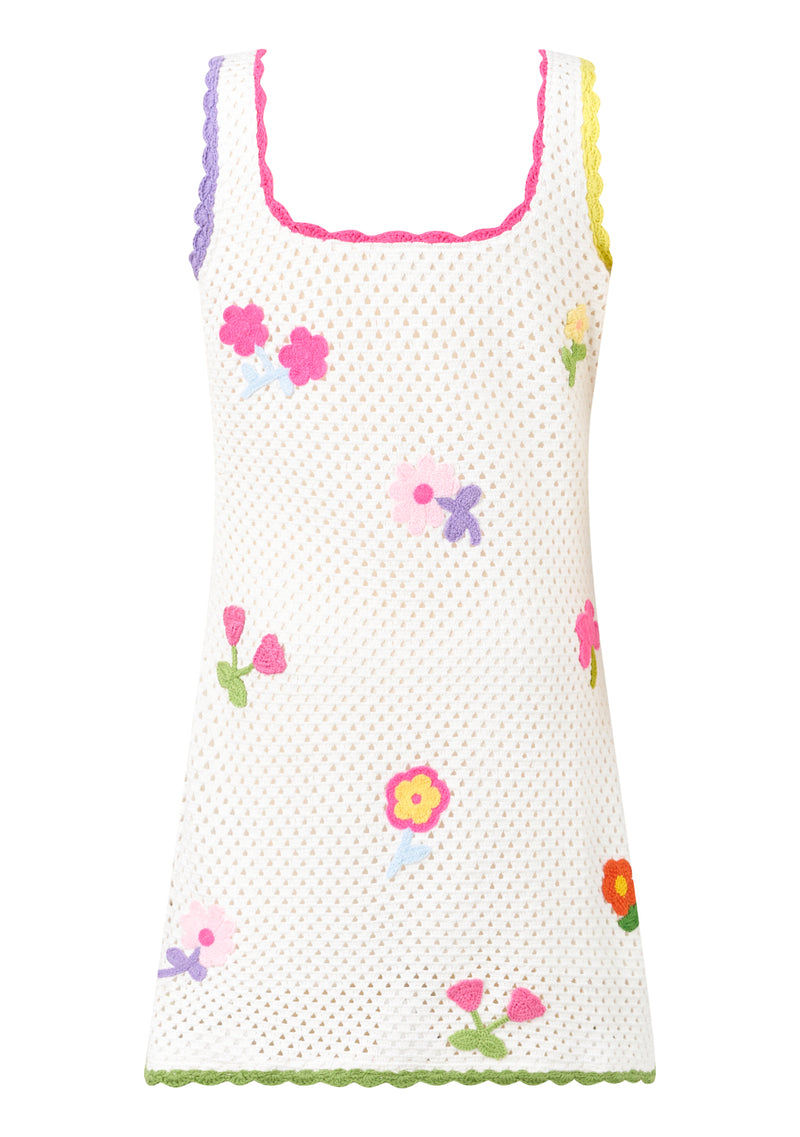Daisette Crochet Mini Dress