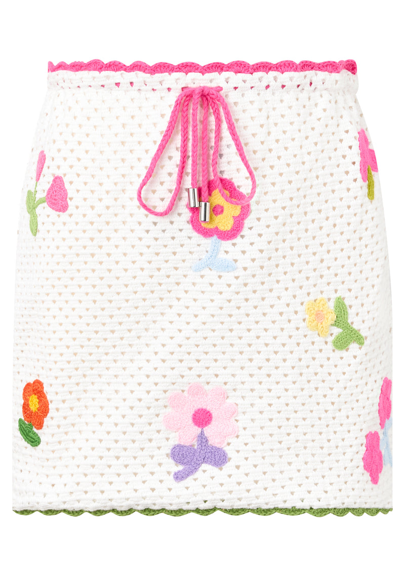 Daisette Crochet Mini Skirt