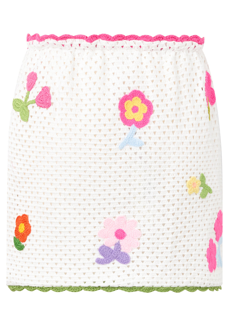 Daisette Crochet Mini Skirt
