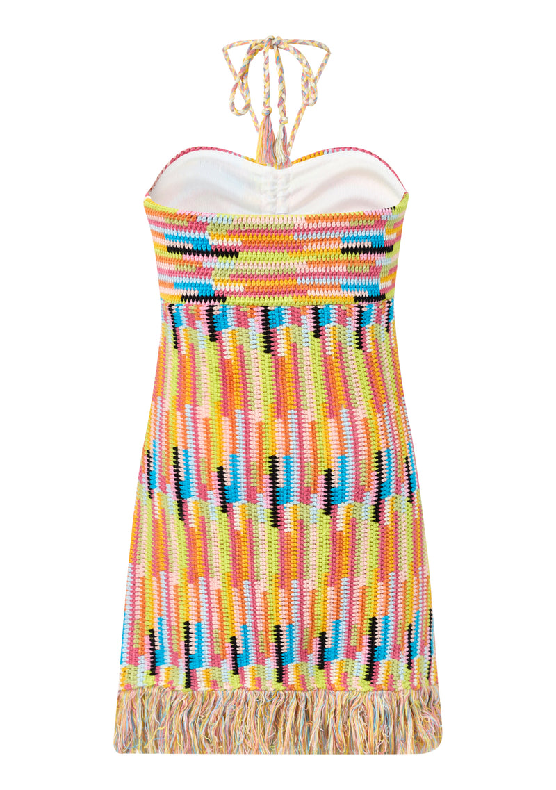 Alia Crochet Mini Dress