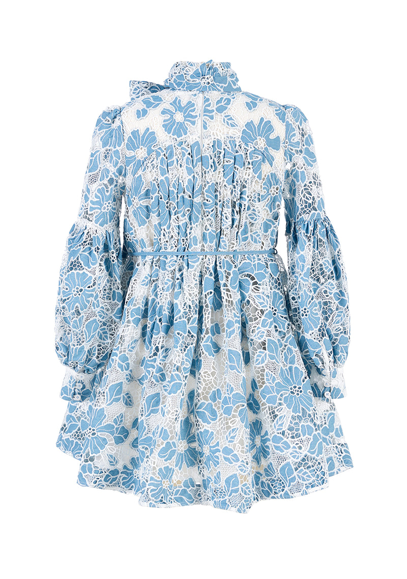 Lori Embroidered Mini Dress