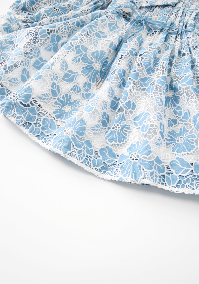 Lori Embroidered Mini Dress