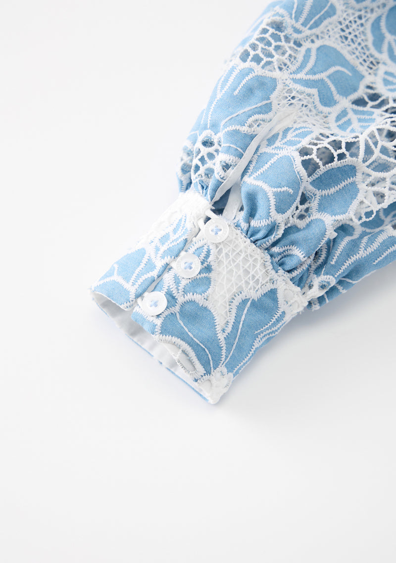 Lori Embroidered Mini Dress