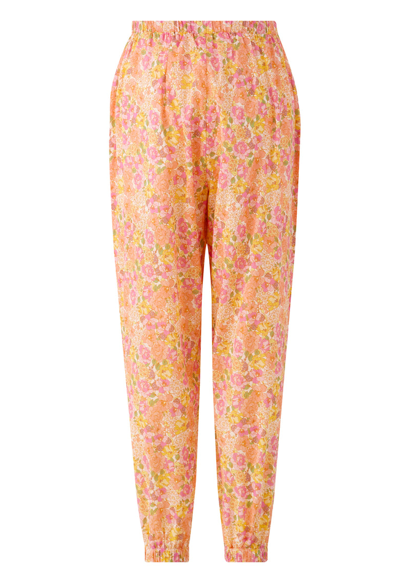 Flowerette Cotton Pants