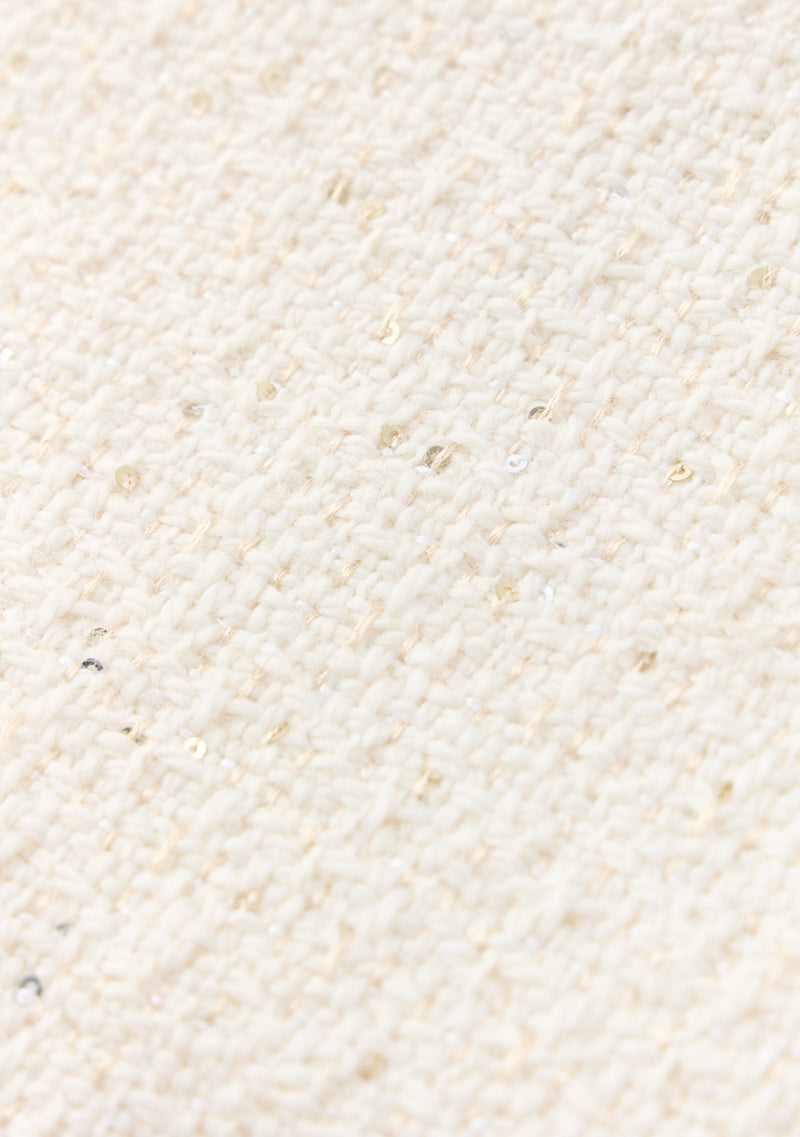 Odelia Heart-Shaped Tweed Top