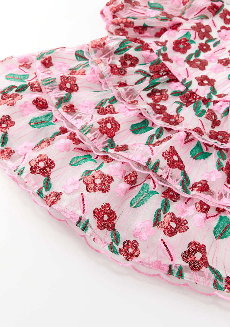 Shyla Embroidered Mini Dress