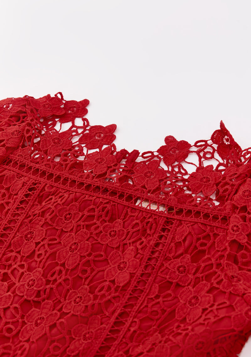 Cora Embroidered Mini Dress