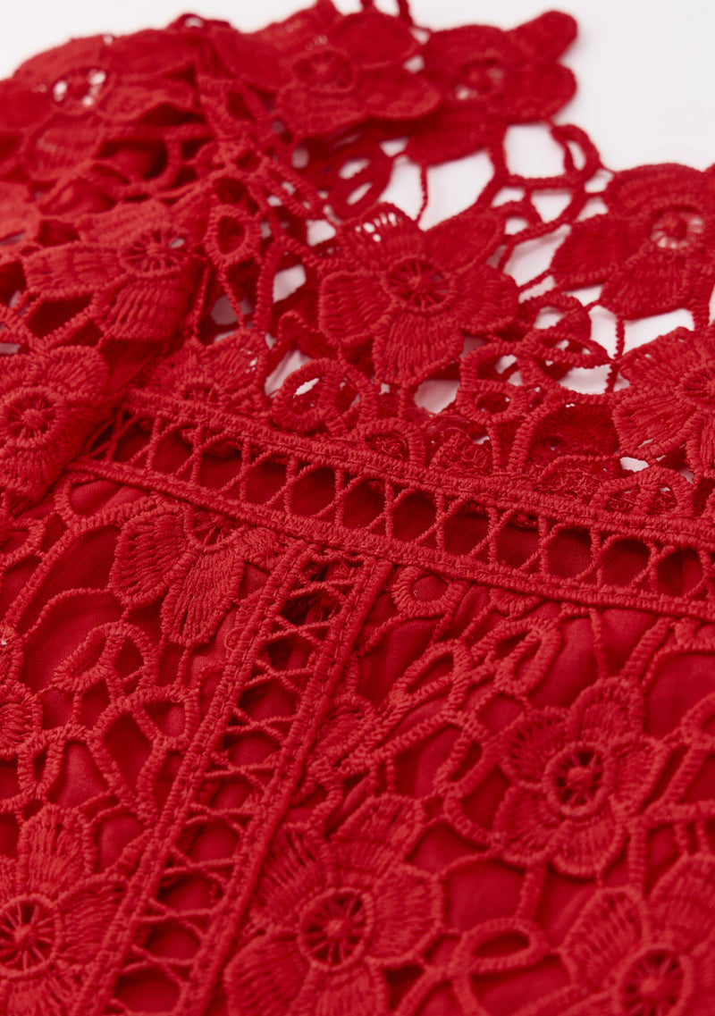 Cora Embroidered Mini Dress