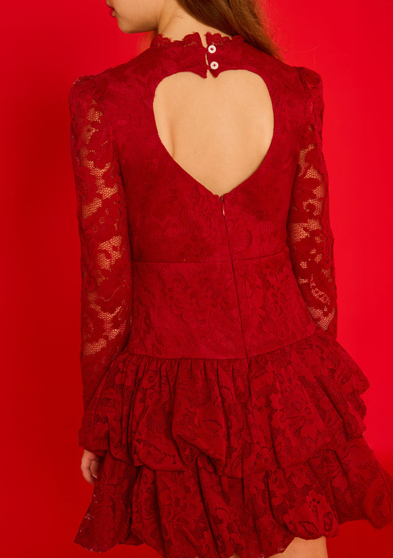 Rosella Lace Sleeve Mini Dress