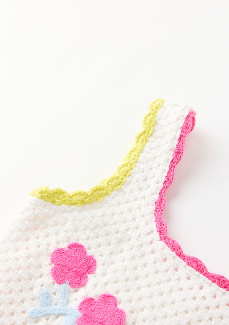 Daisette Crochet Mini Dress