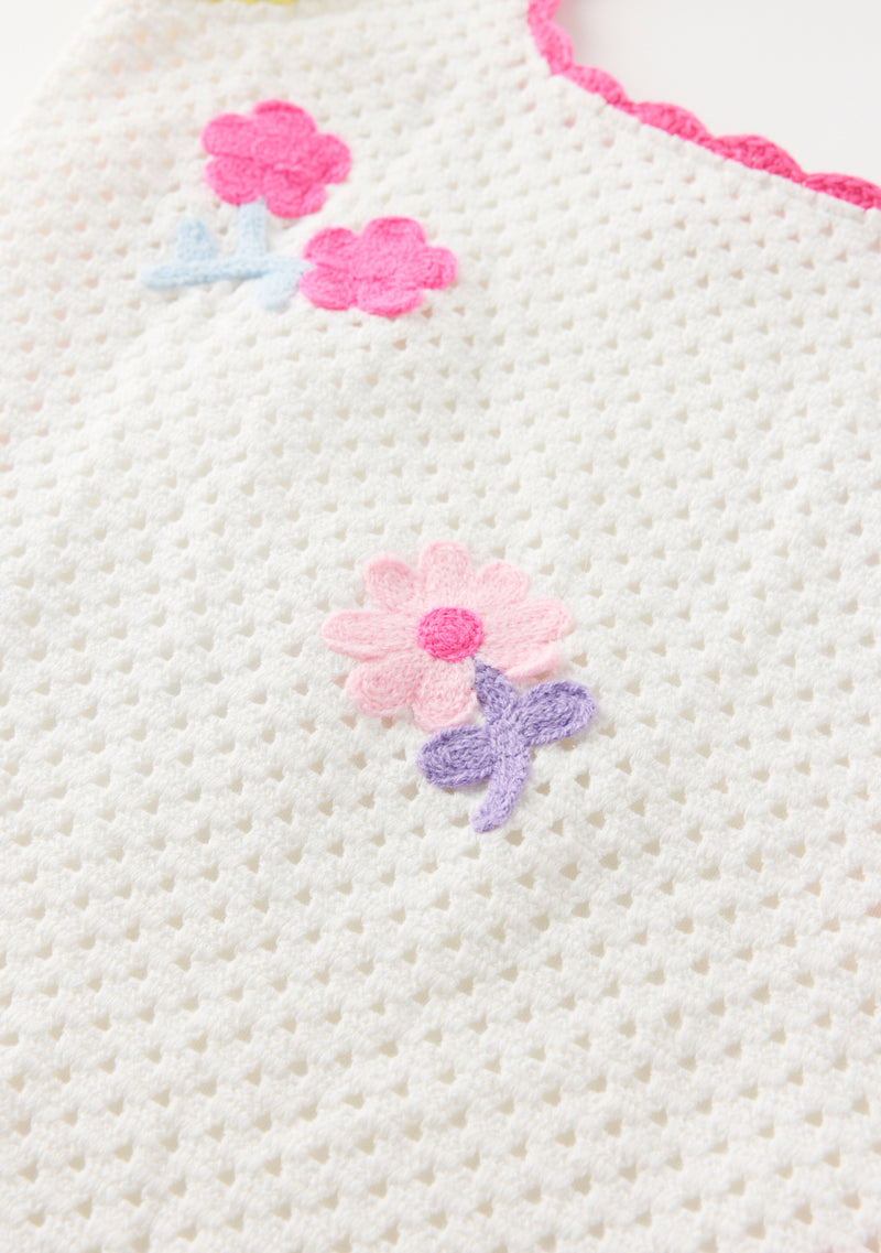 Daisette Crochet Mini Dress