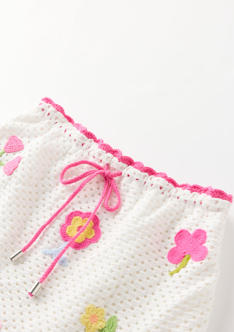 Daisette Crochet Mini Skirt