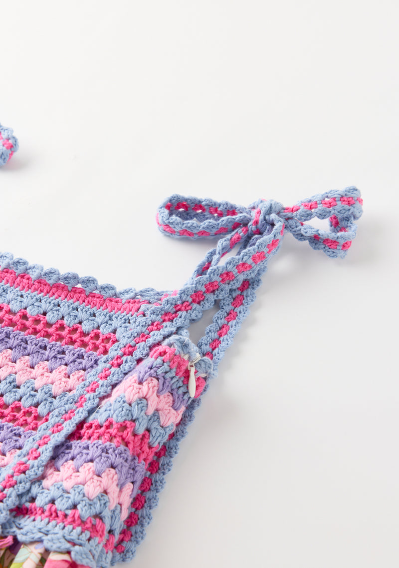 Charlotte Crochet Mini Dress