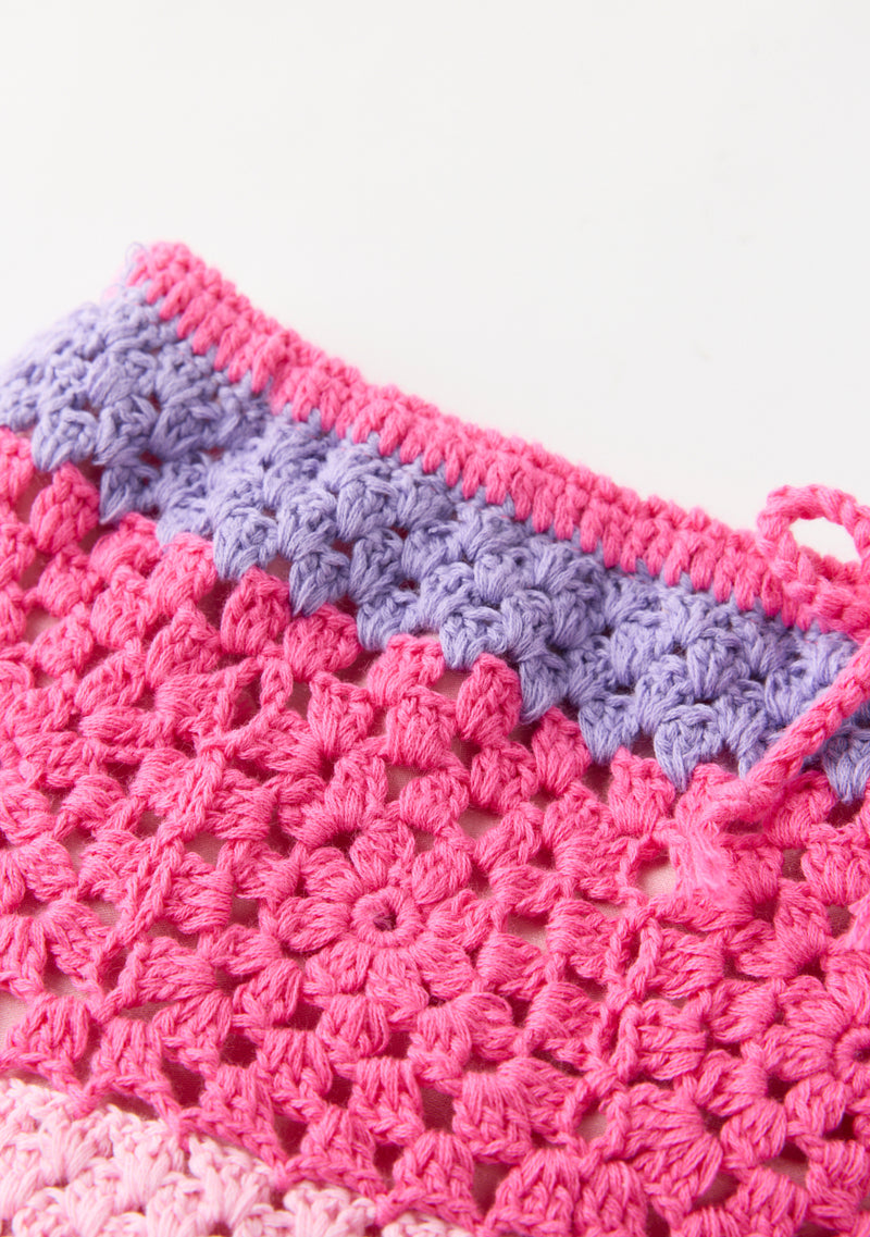 Molly Crochet Mini Skirt