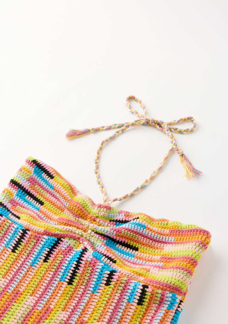 Alia Crochet Mini Dress