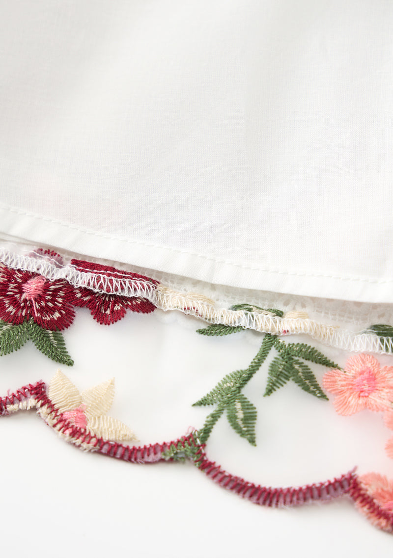 Anya Embroidered Mini Dress