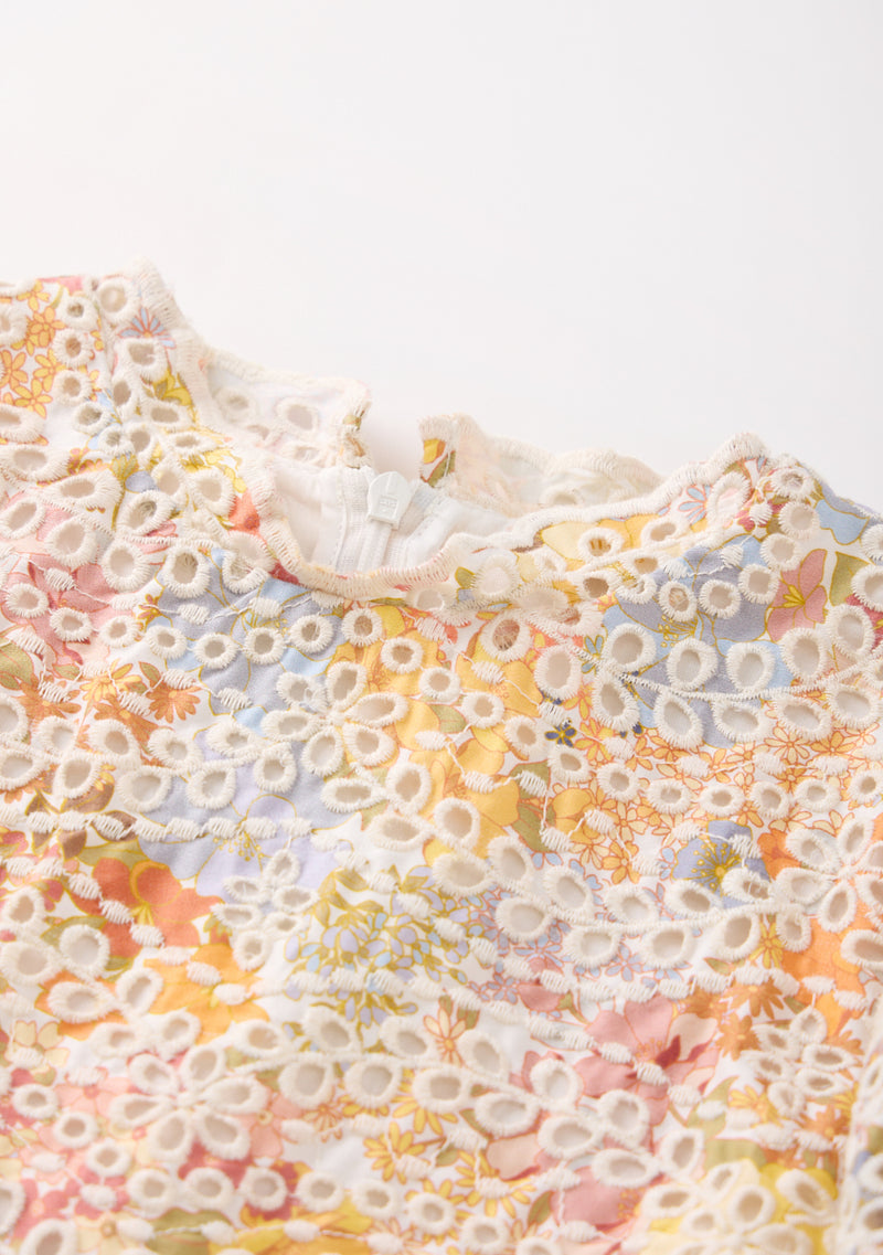 Avelle Embroidered Mini Dress