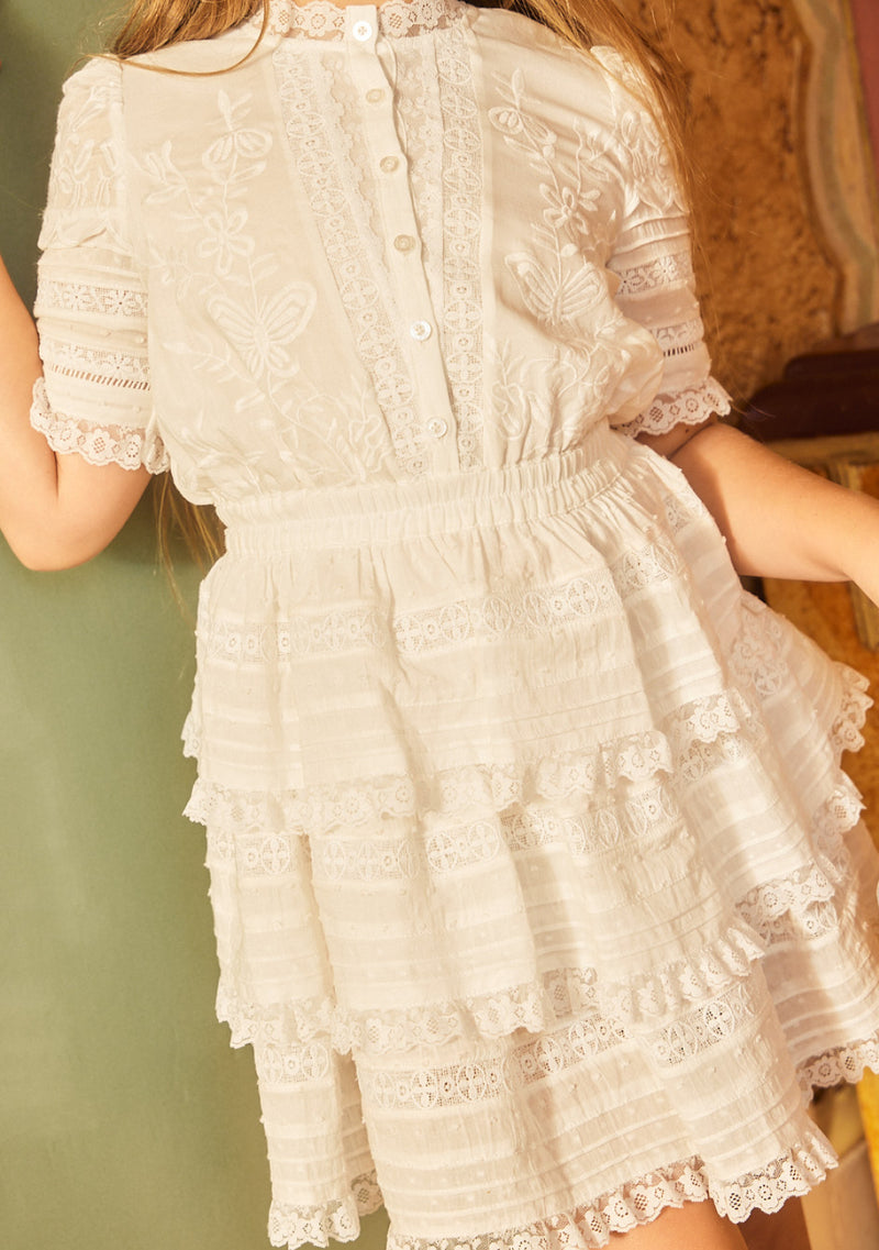 Betty Embroidered Mini Dress