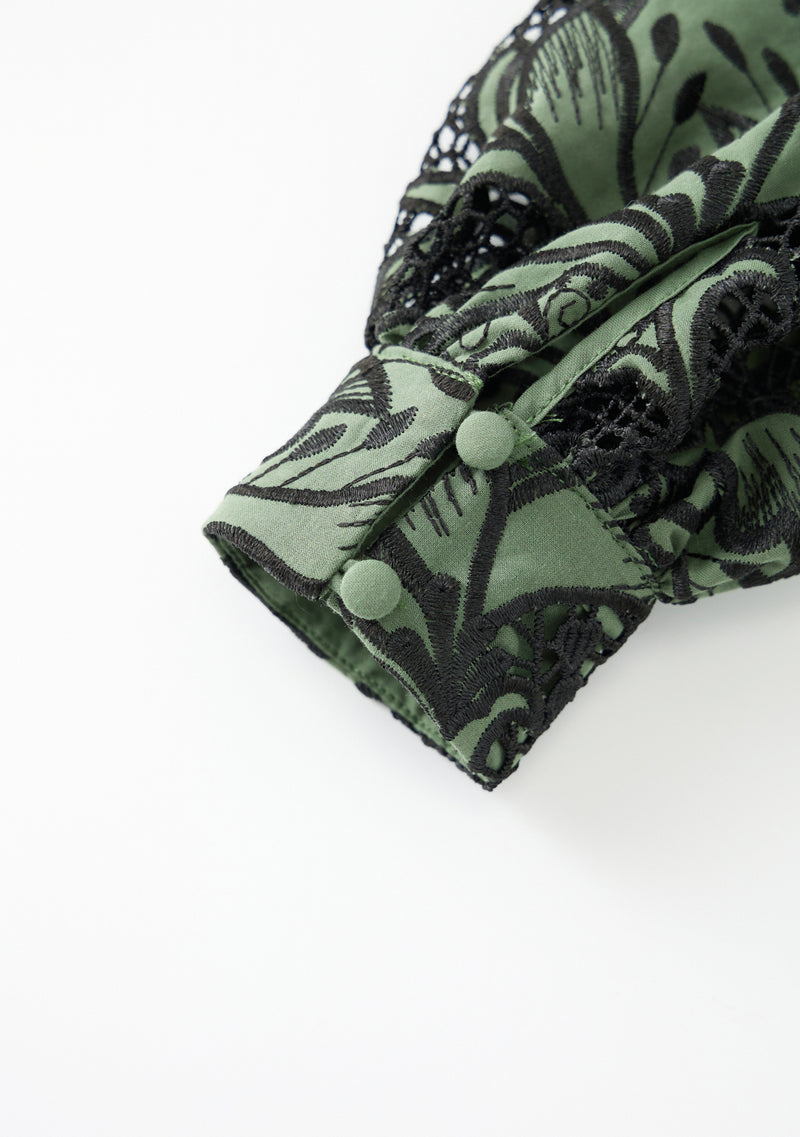 Charm Embroidered Mini Dress