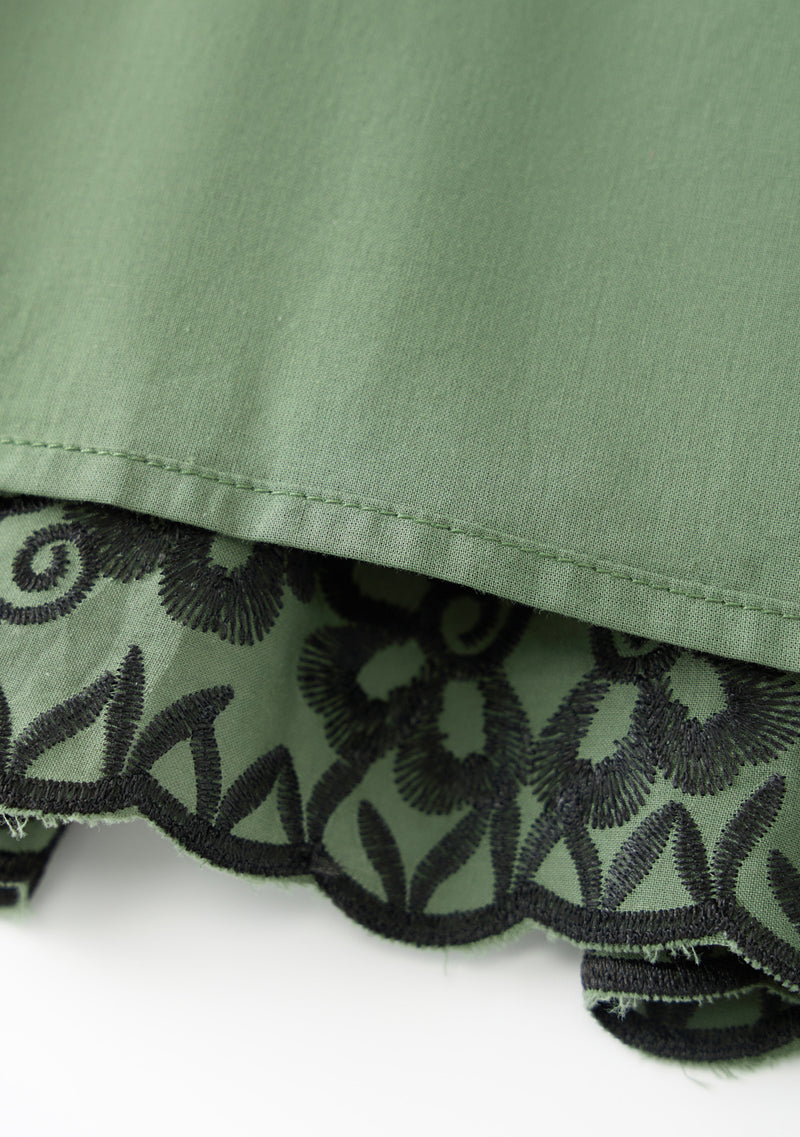 Charm Embroidered Mini Dress