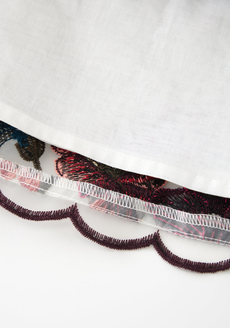 Elana Embroidered Mini Skirt