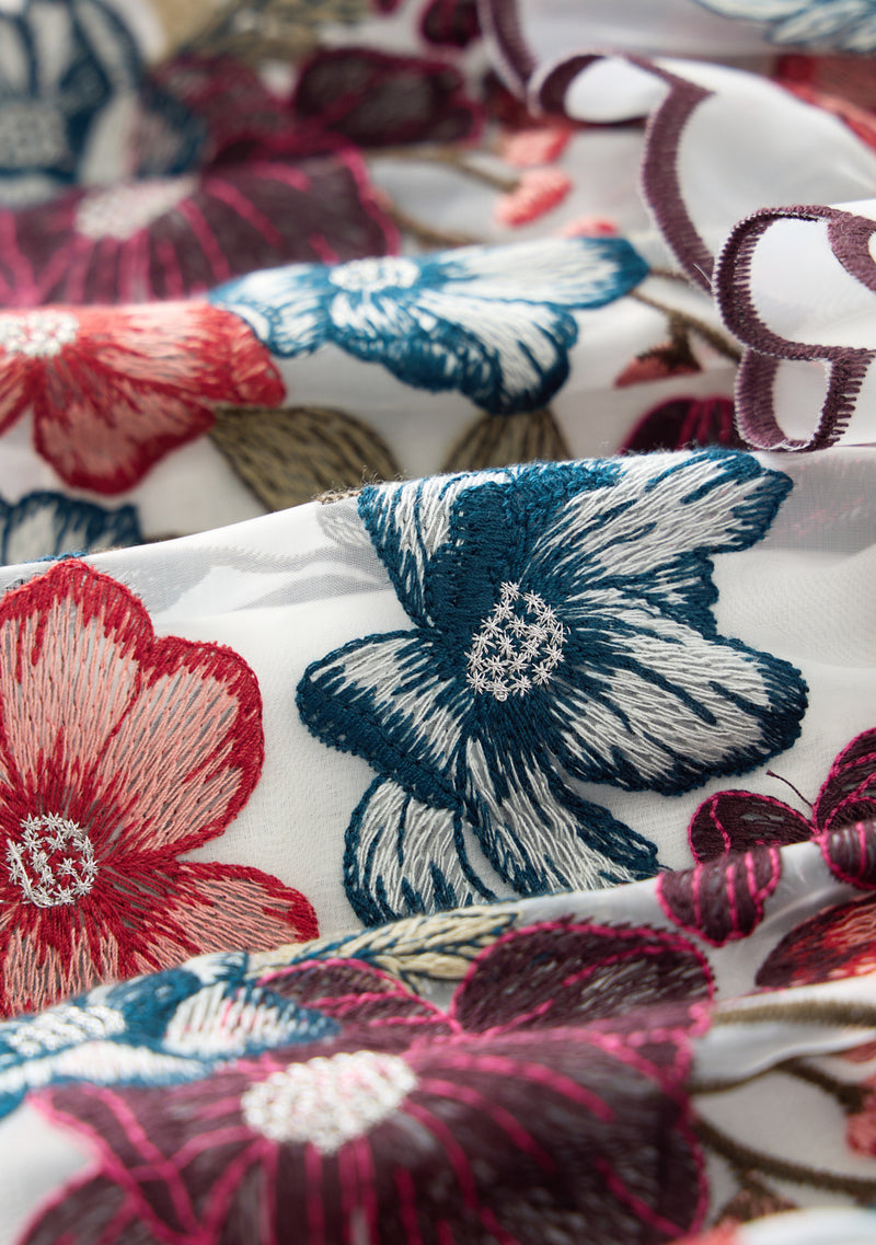 Elana Embroidered Mini Skirt