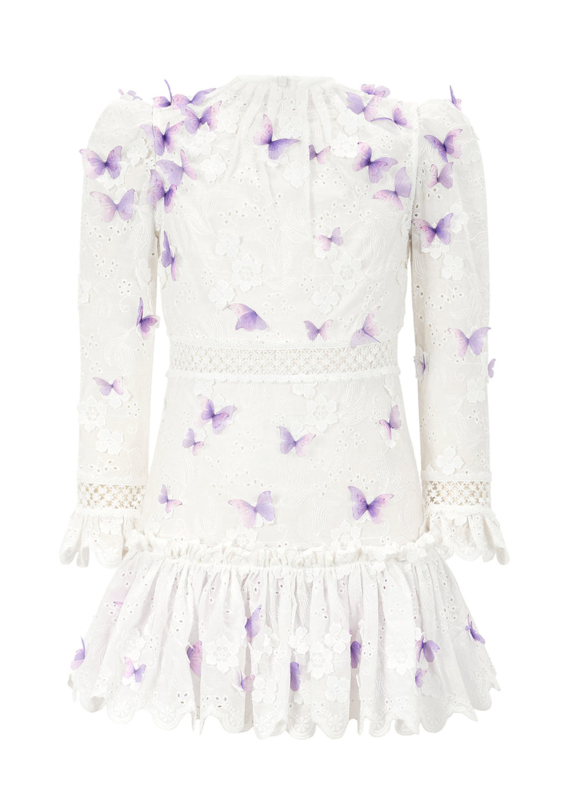 Eve Butterfly Sleeve Mini Dress