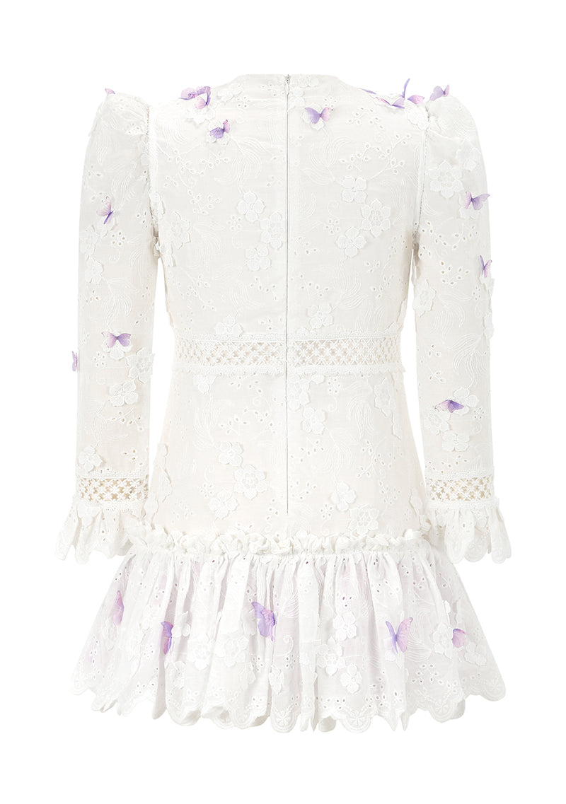 Eve Butterfly Sleeve Mini Dress