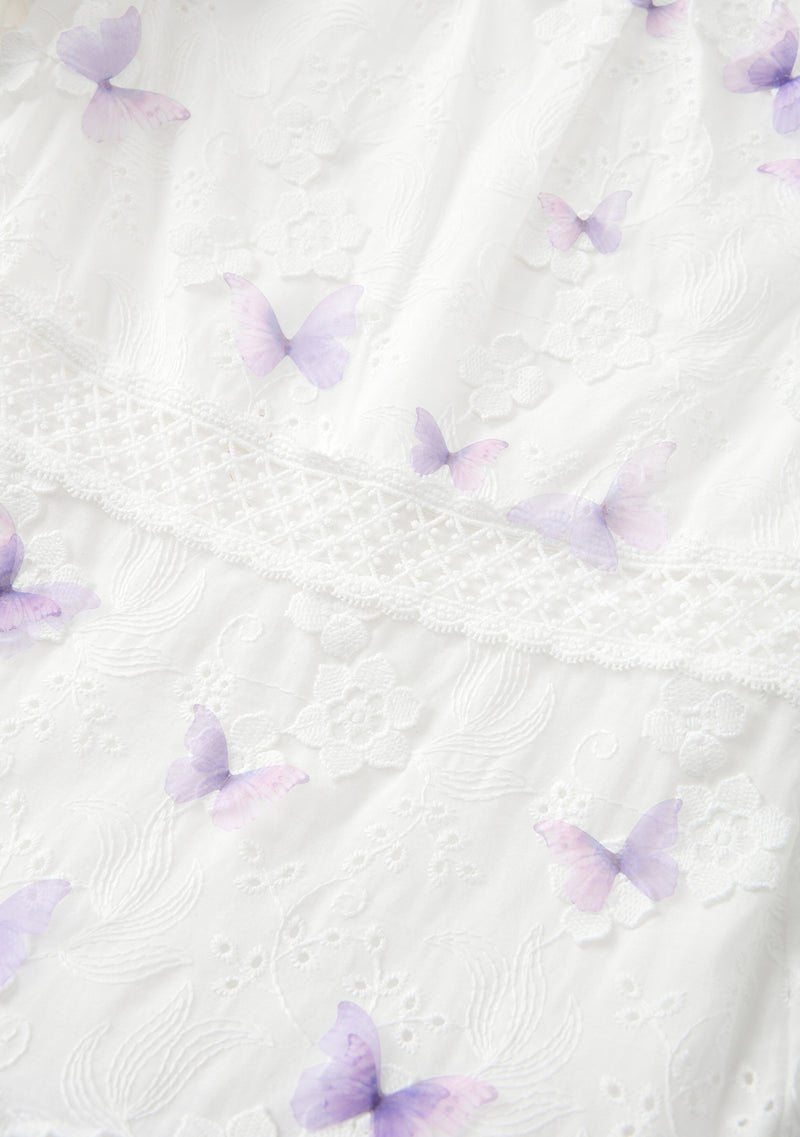 Eve Butterfly Sleeve Mini Dress