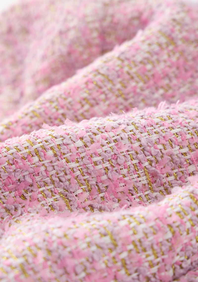 Glimmer Tweed Cape Dress