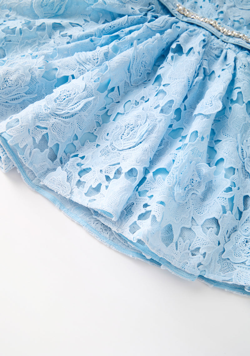 Judy Embroidered Mini Dress