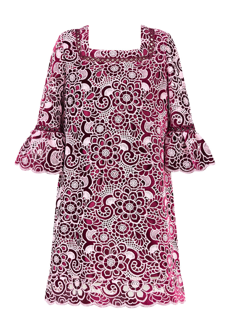 Libby Embroidered Mini Dress