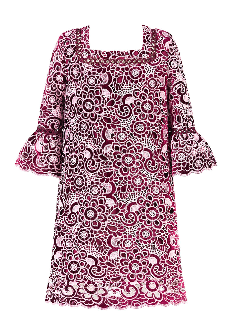 Libby Embroidered Mini Dress