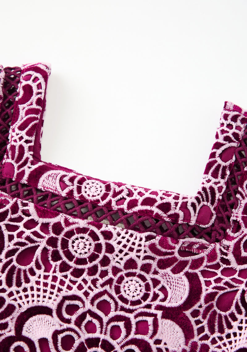 Libby Embroidered Mini Dress