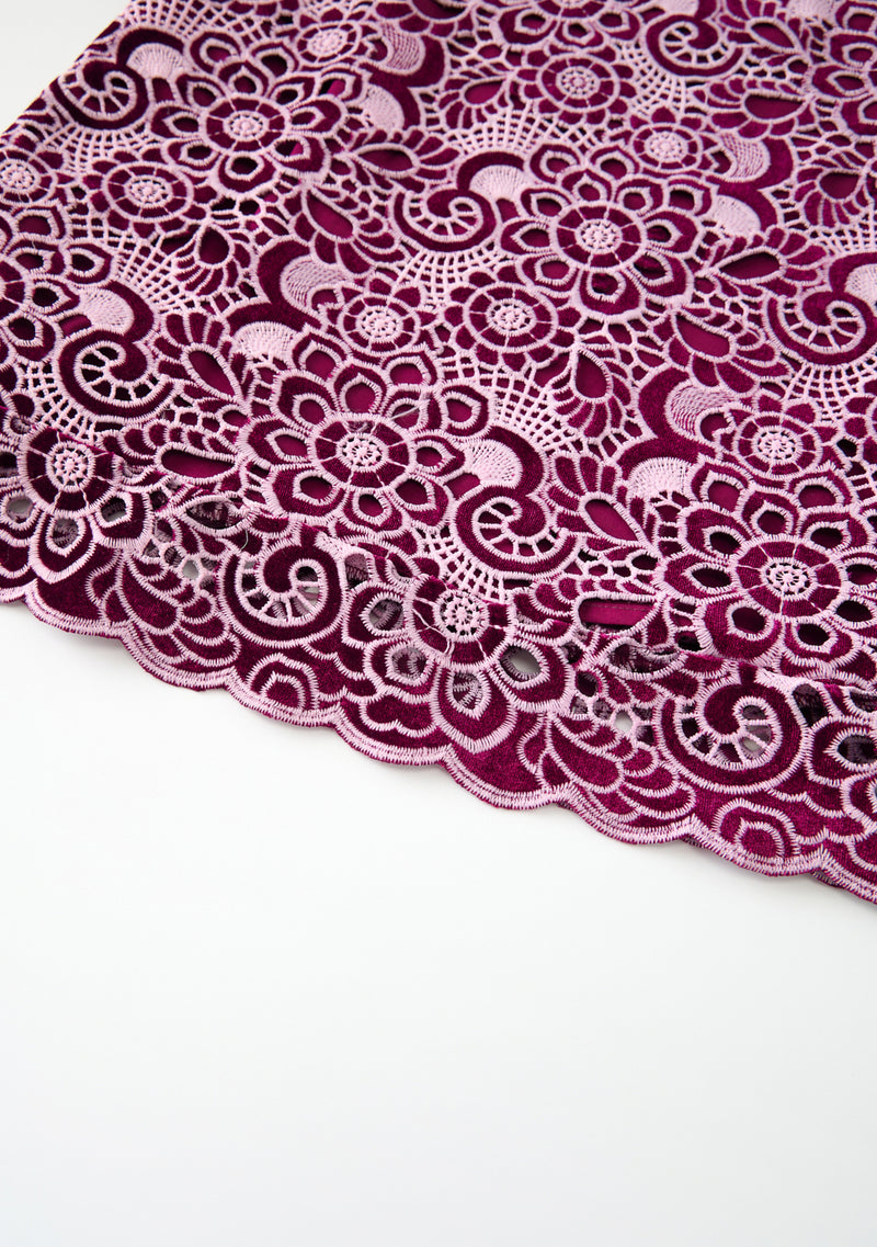 Libby Embroidered Mini Dress