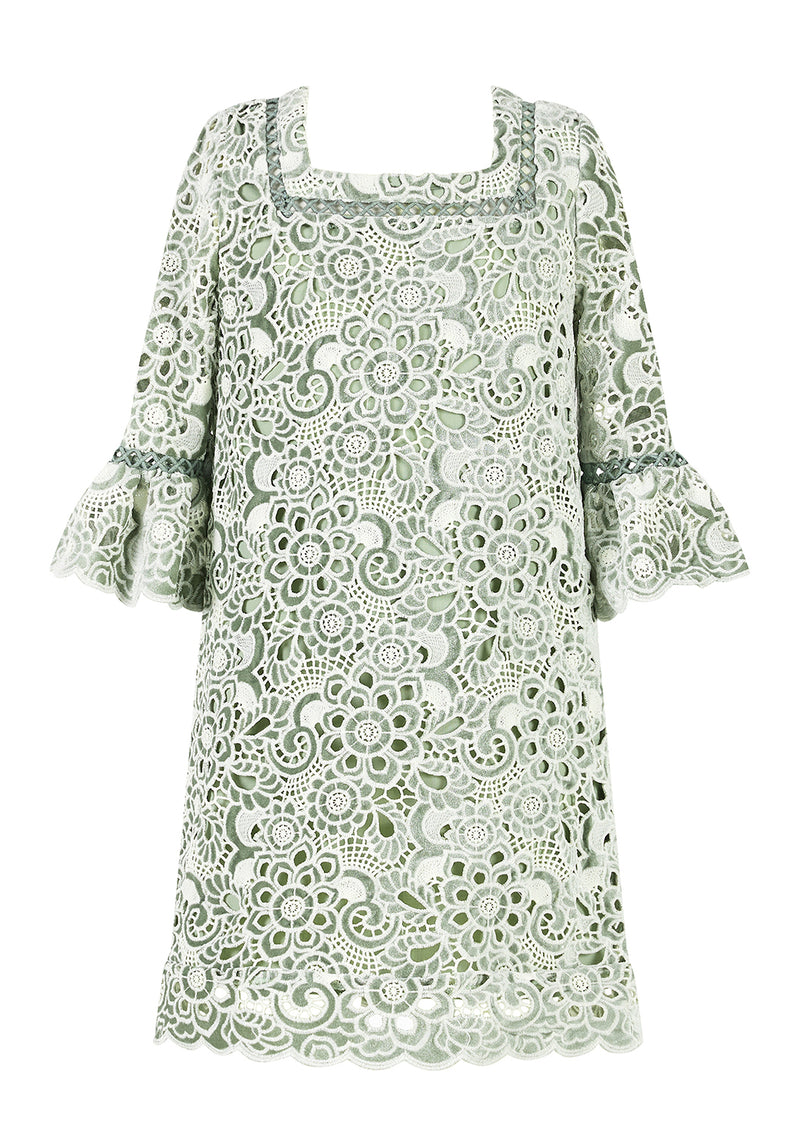 Libby Embroidered Mini Dress
