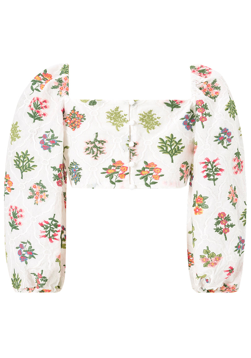 Lillian Embroidered Top