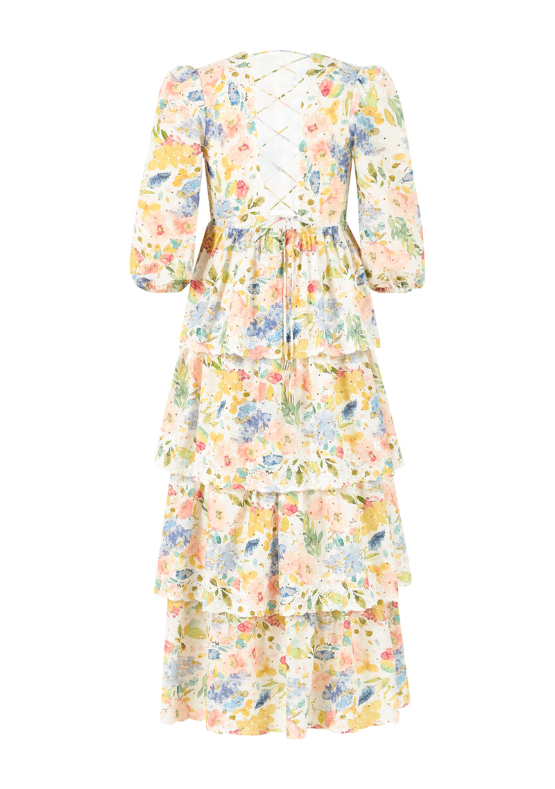 Lina Embroidered Maxi Dress