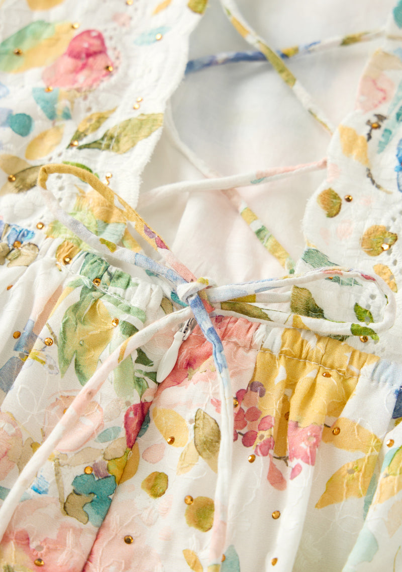 Lina Embroidered Maxi Dress