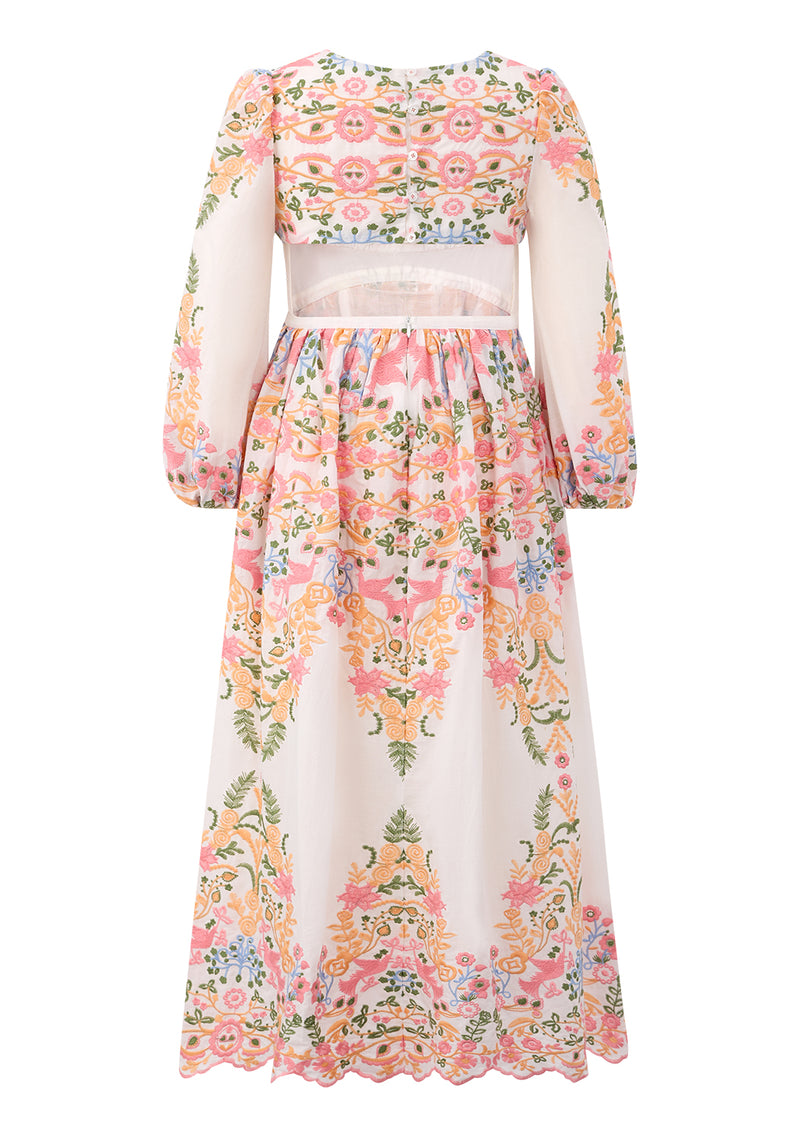 Lyla Embroidered Maxi Dress