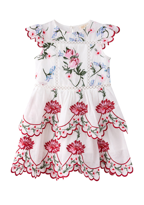 Maisie Embroidered Frill Dress (Baby)