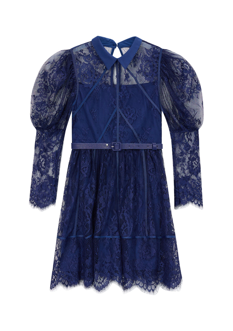 Monroe Lace Sleeve Mini Dress