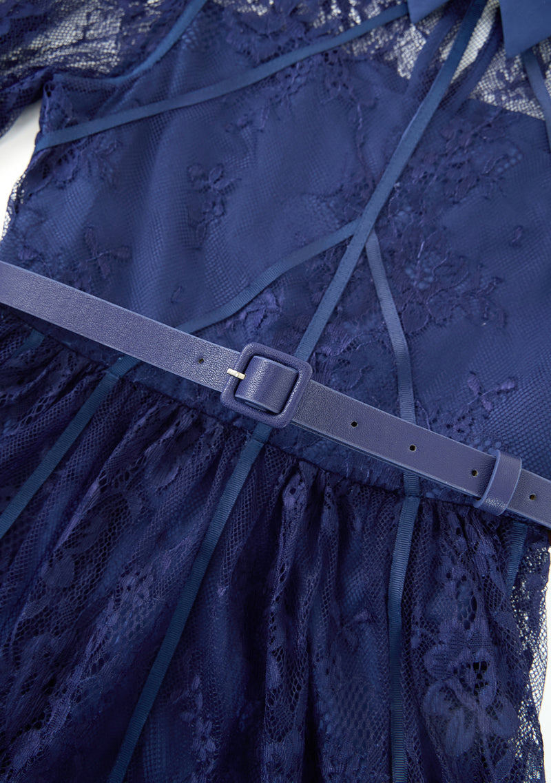 Monroe Lace Sleeve Mini Dress