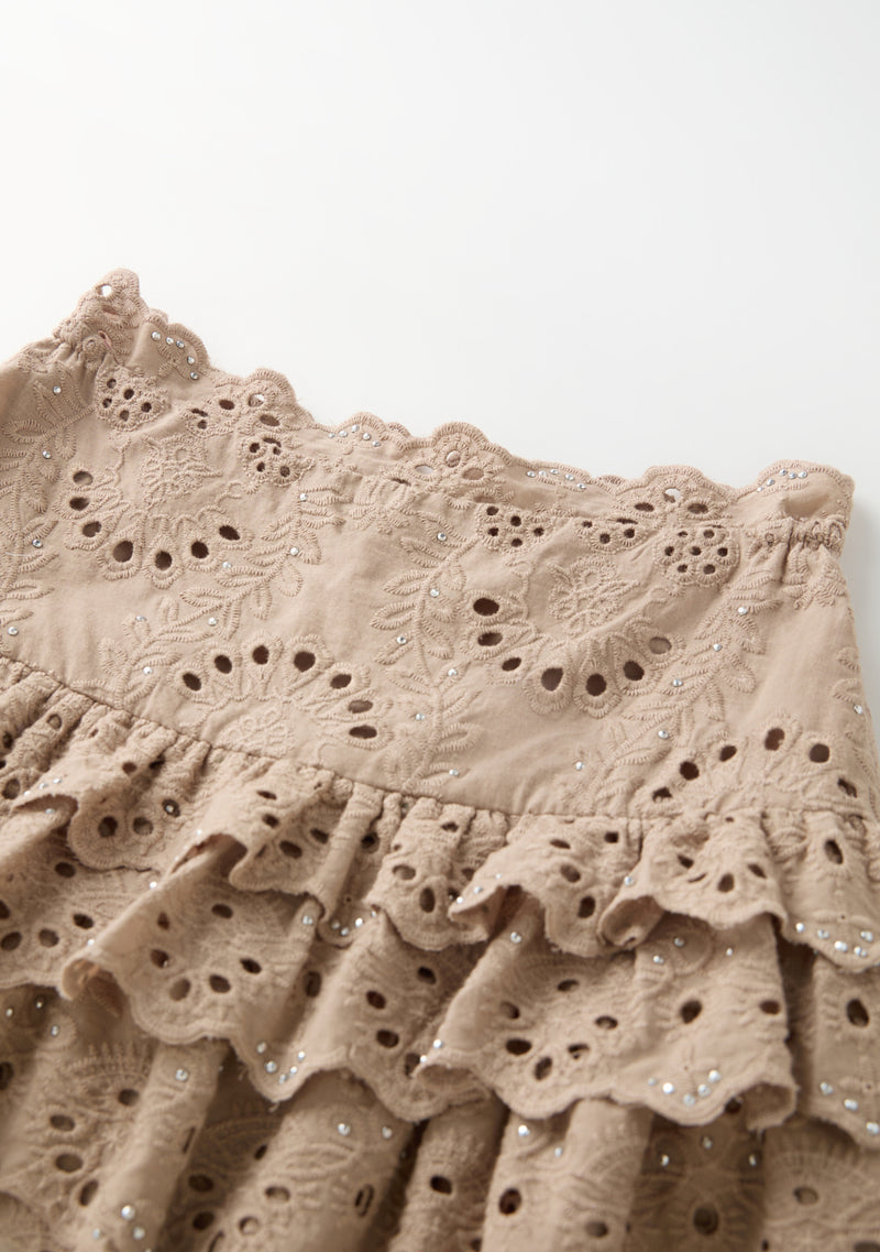 Ottilie Embroidered Mini Skirt
