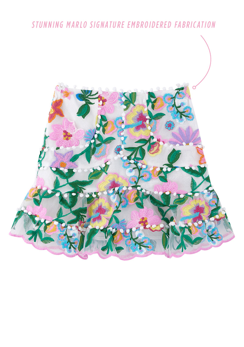 Stella Embroidered Skirt