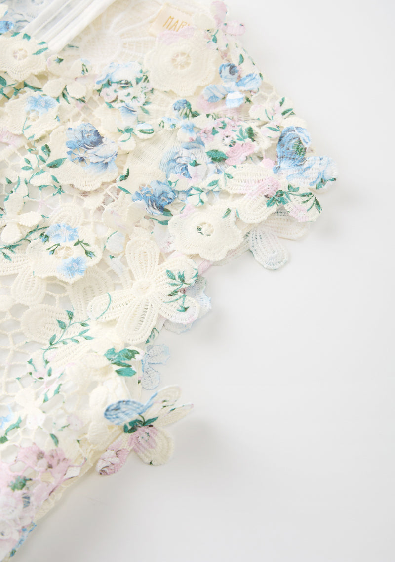 Rita Embroidered Mini Dress