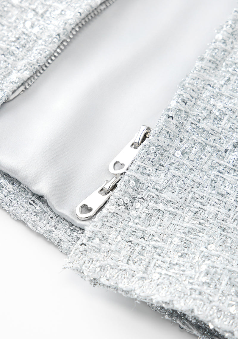 Stardust Tweed Mini Dress