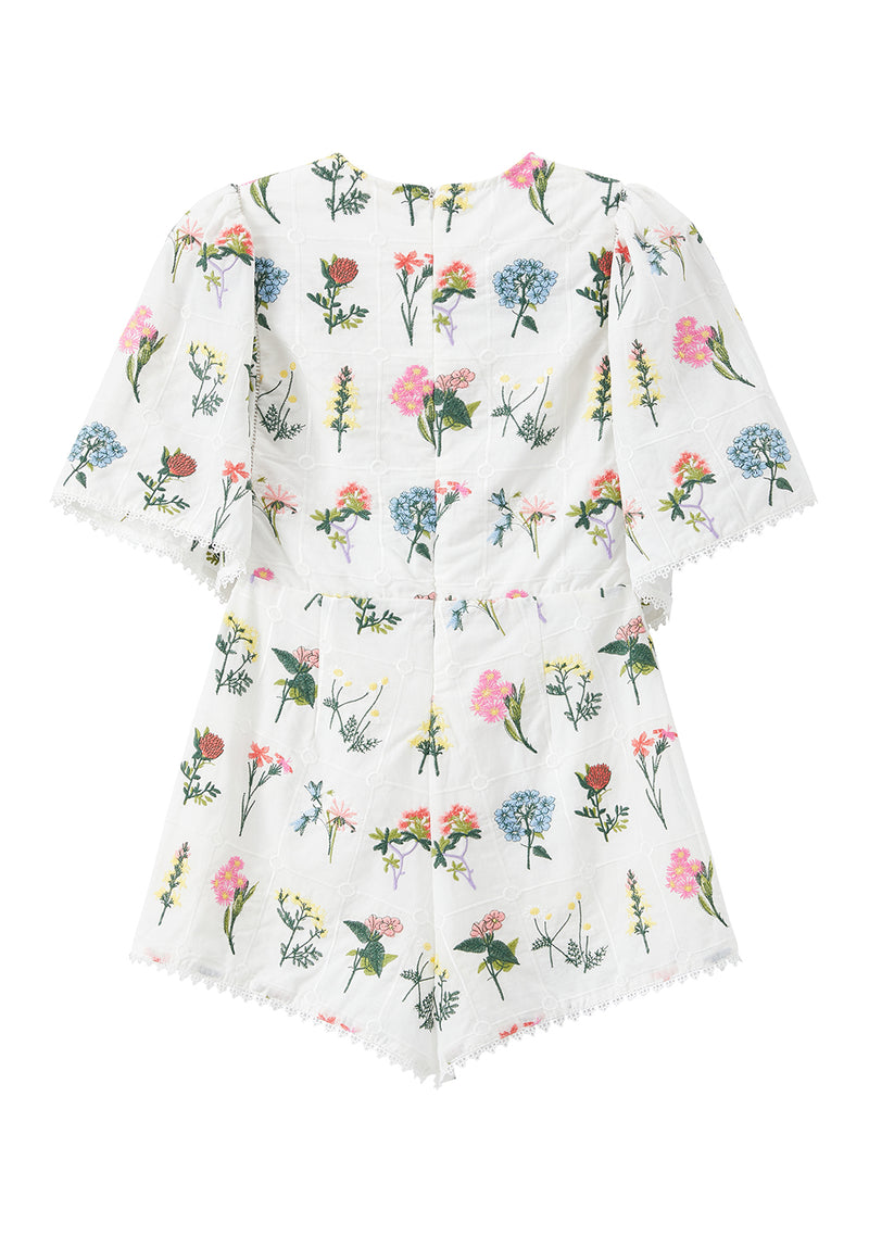 Lucette Embroidered Romper